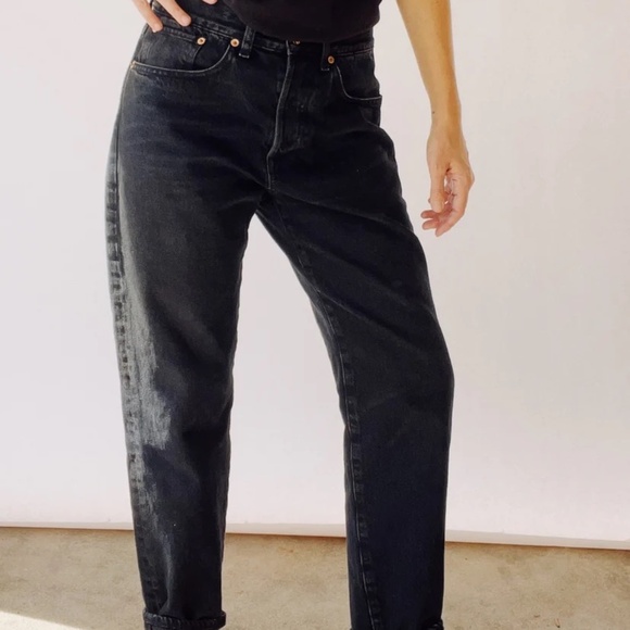 Hey Gang NWT The Loose Crop Washed Black, size 30 - Picture 3 of 7